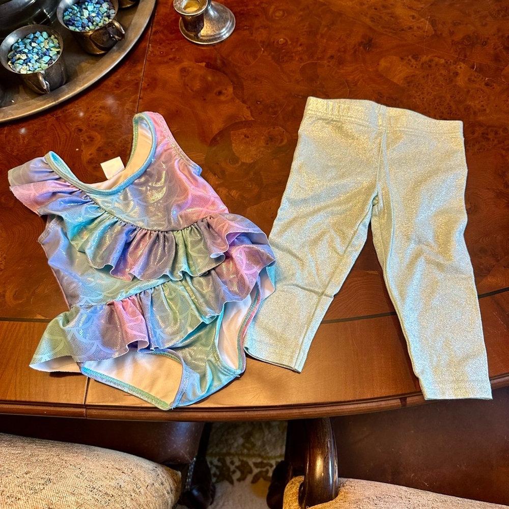 Shimmering Multicolored Toddler Swimsuit